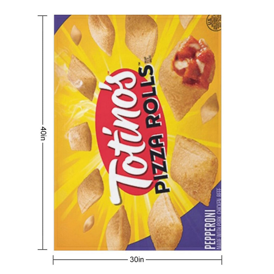 Pizza Rolls Machine-washable Throw Blanket