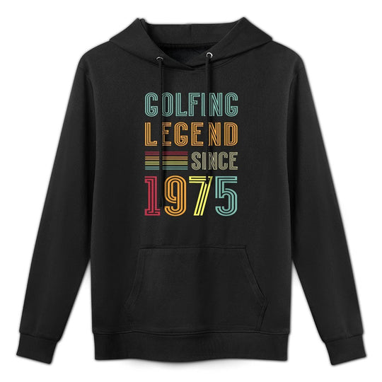 Womens Golfer Legend 1975 50th Birthday Golf 50 Years Golfing Relaxed Fit Hoodie