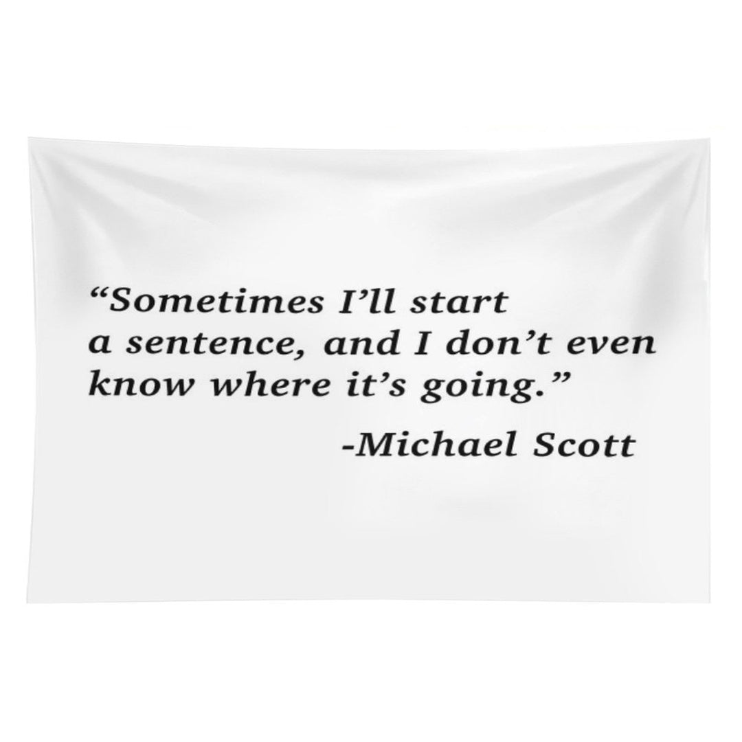 The Office Michael Scott Quote Tapestry