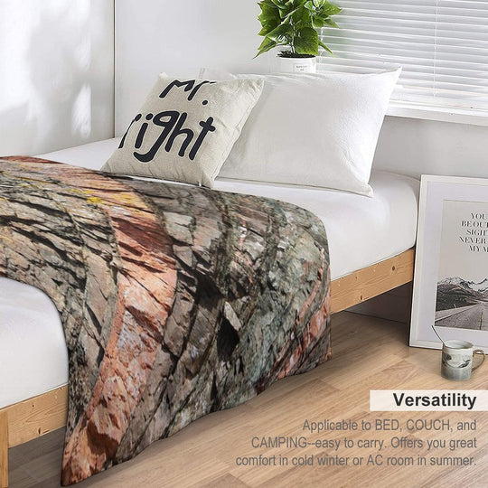 A Slice of Geology Versatility Throw Blanket