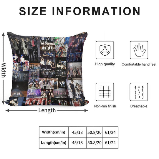 One Direction Soft Multiple Sizes Throw Pillow