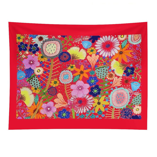 Fleur-moi in Red Tapestry