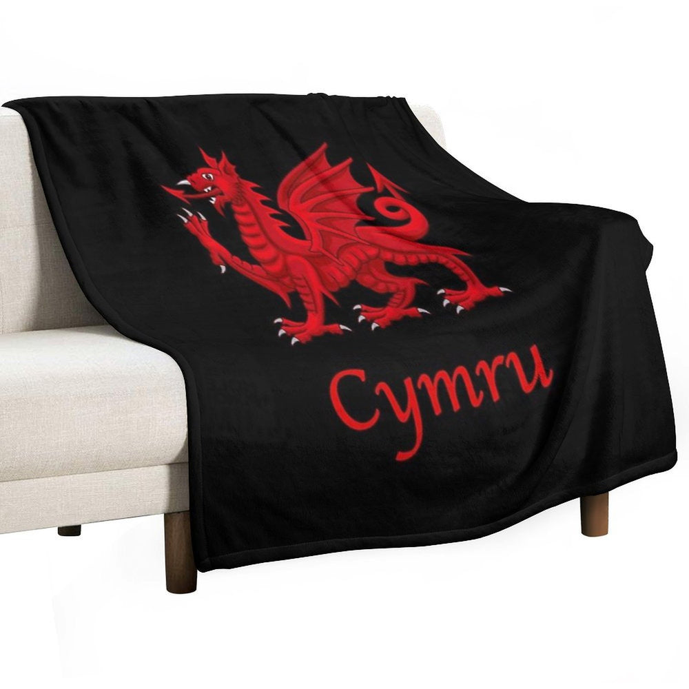 Cymru - Wales Anti-pilling Throw Blanket