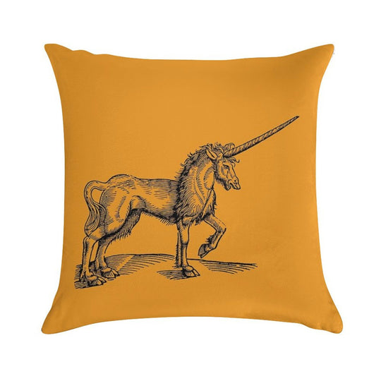 Of The Unicorn Soft Fade-Resistant Throw Pillow
