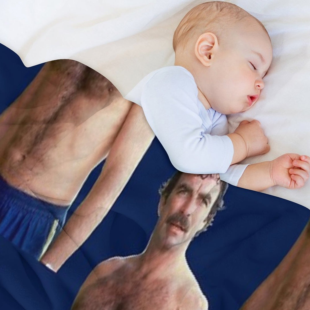 Tom Selleck Versatility Throw Blanket