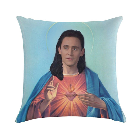 Tom Hiddleston Jesus Soft Fade-Resistant Throw Pillow