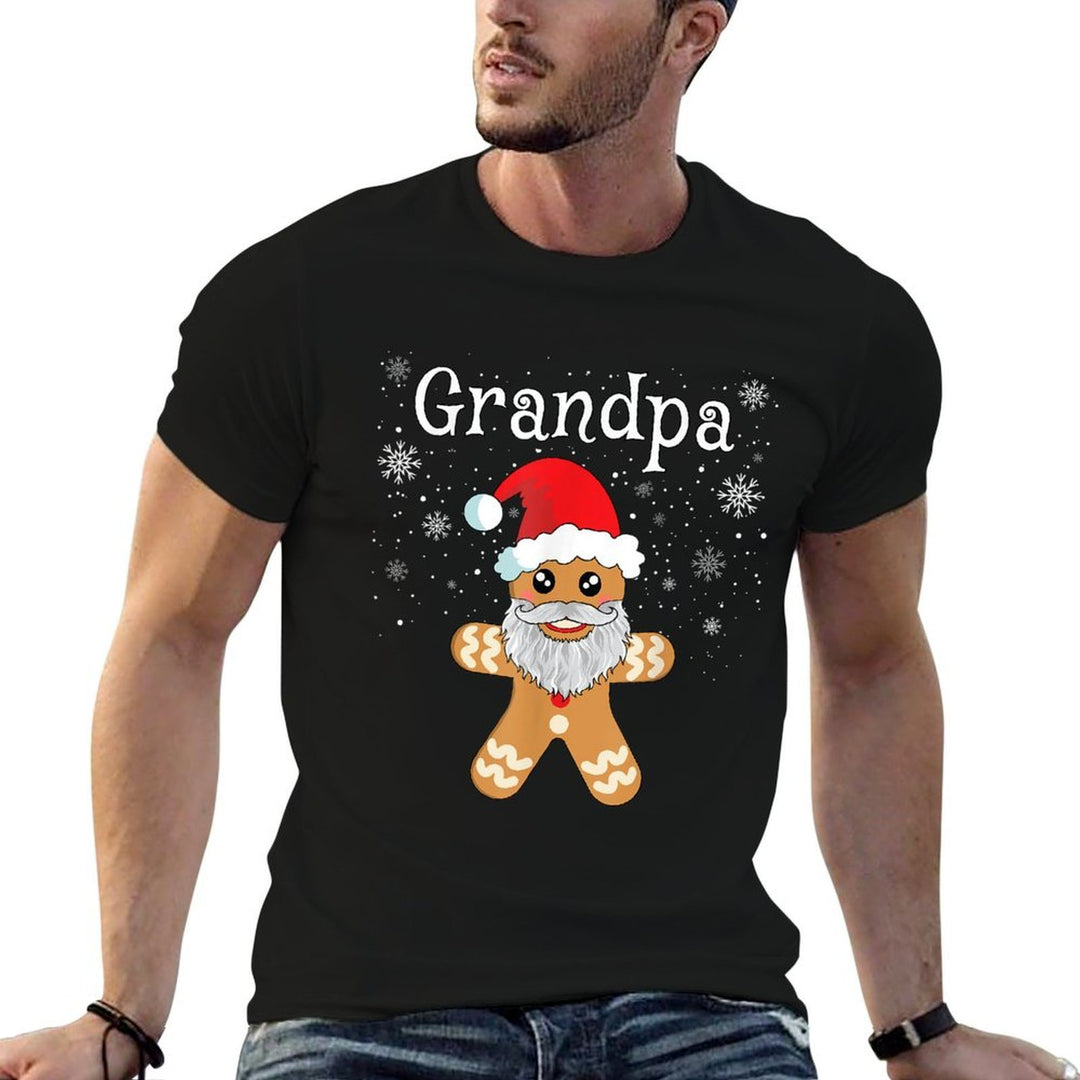 Grandpa Gingerbread Men Funny Matching Christmas  Breathable T-Shirt