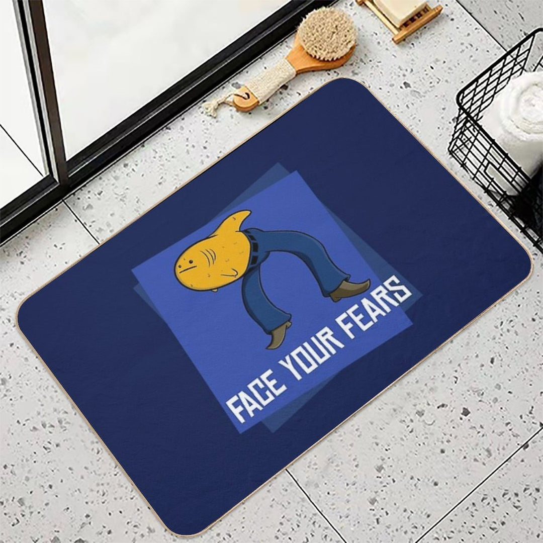 Face Your Fears  Easy To Clean Bath Mat