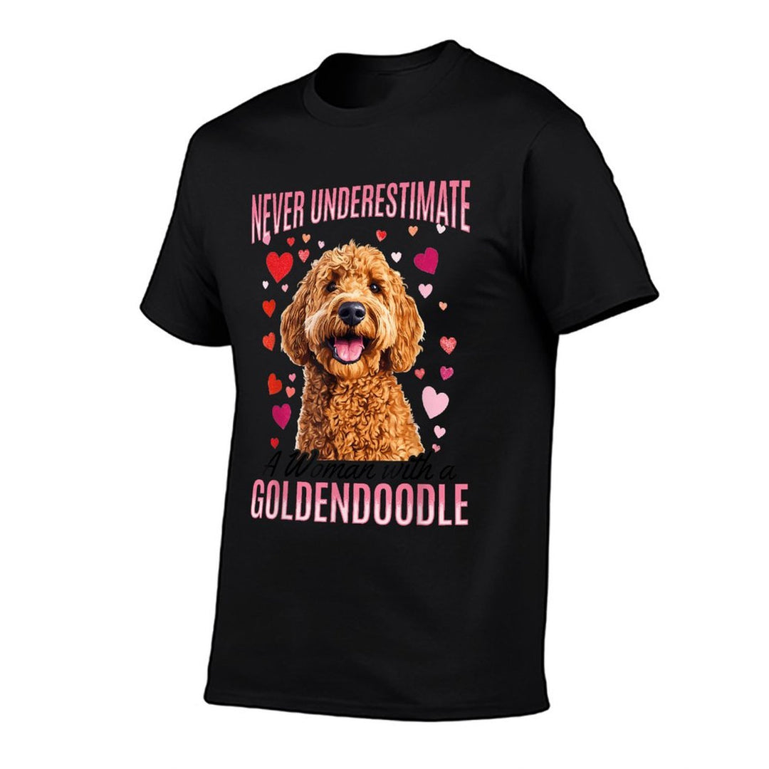Goldendoodle Dog Breed Never Underestimate A Woman with A  Affordable Price T-Shirt