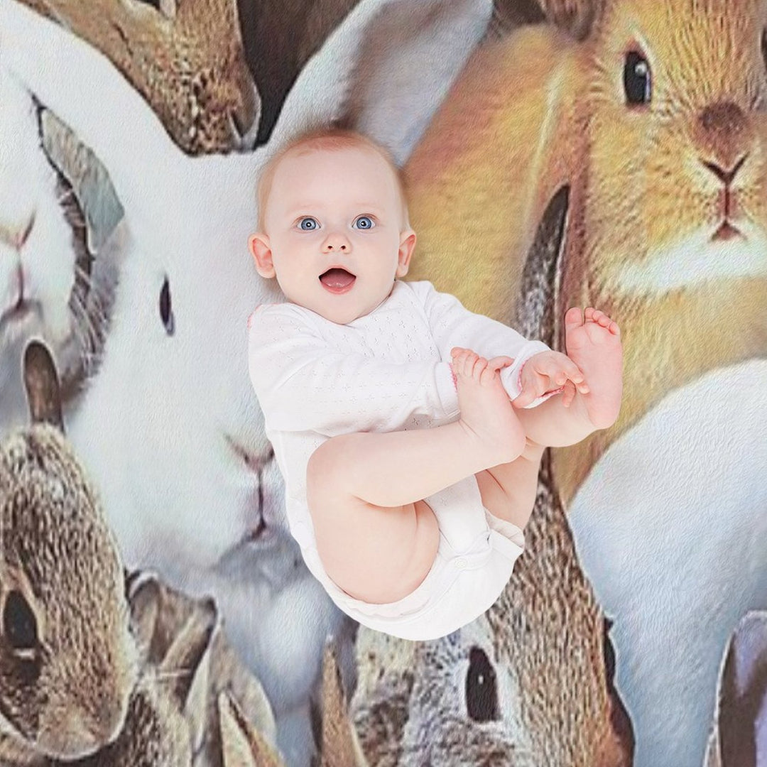 Rabbits Quick-dry Throw Blanket