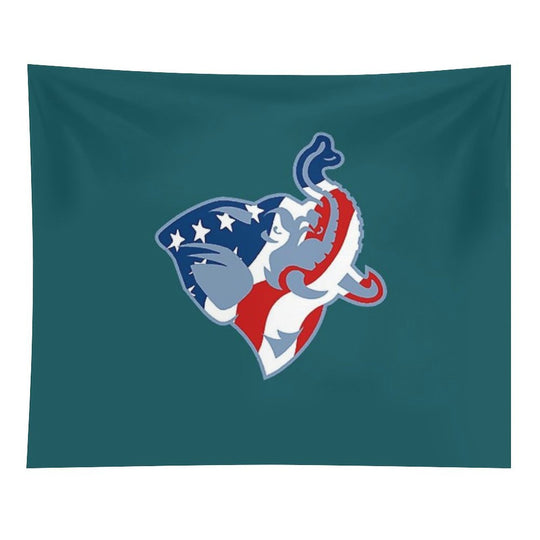 American Flag Tufts Jumbo Tapestry