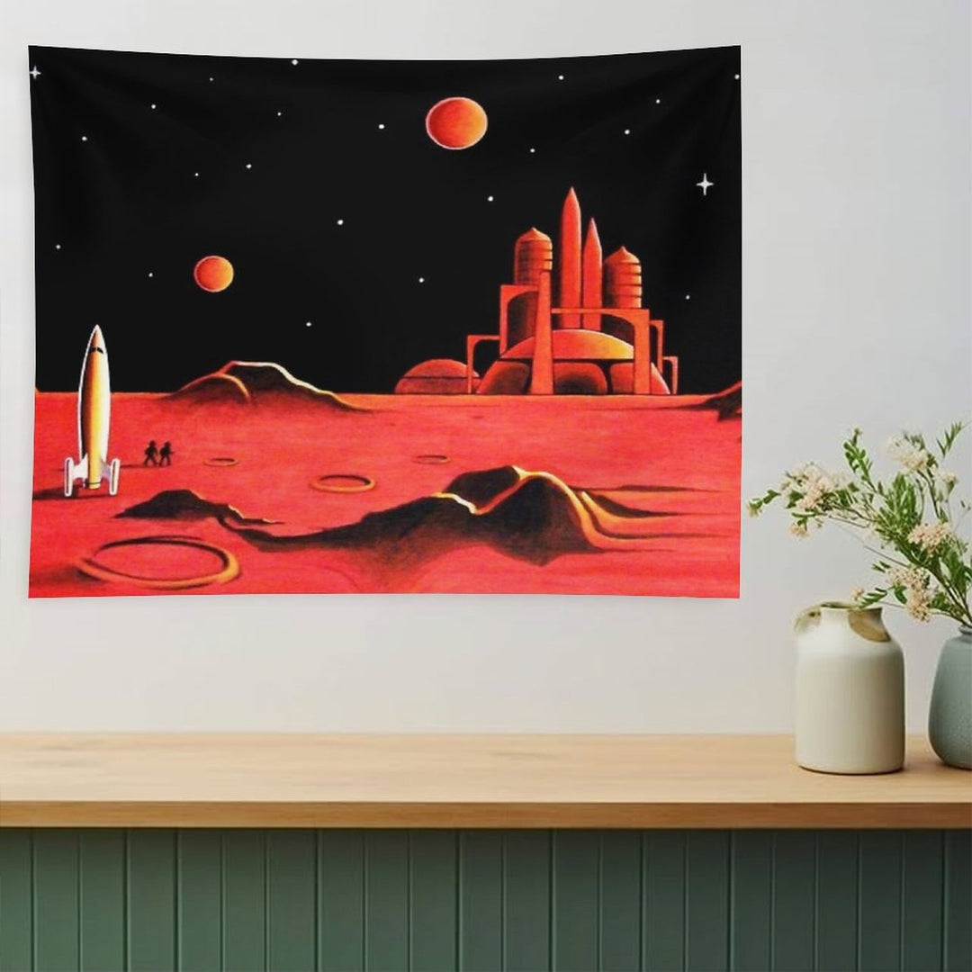 CITY ON MARS Tapestry