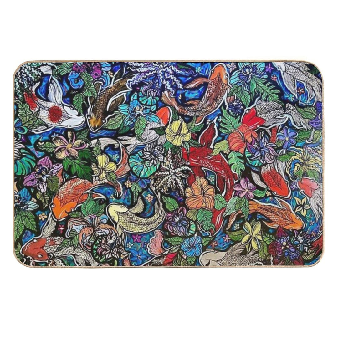 Koi Pond  Absorbent Bath Mat