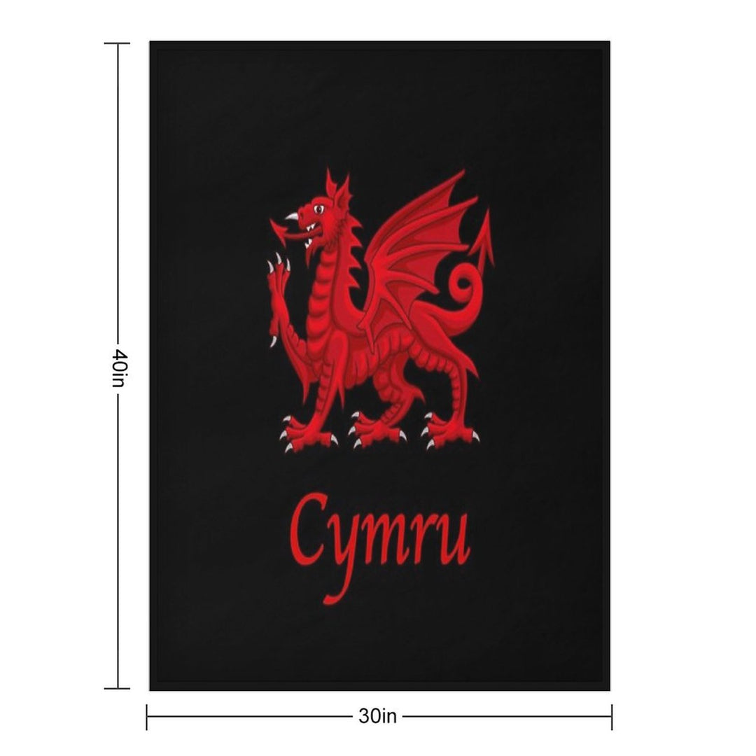 Cymru - Wales Anti-pilling Throw Blanket
