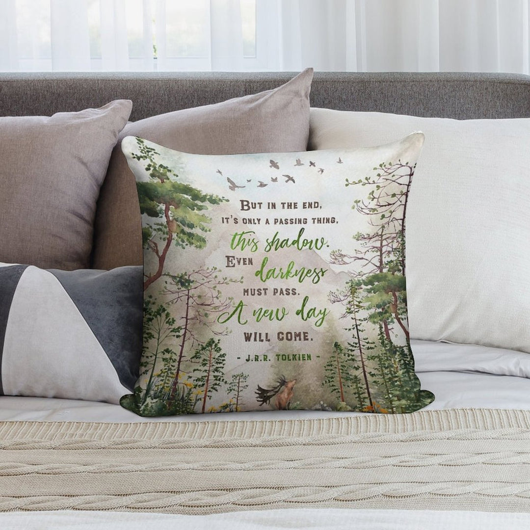But in The End Soft Hidden Zipper Throw Pillow