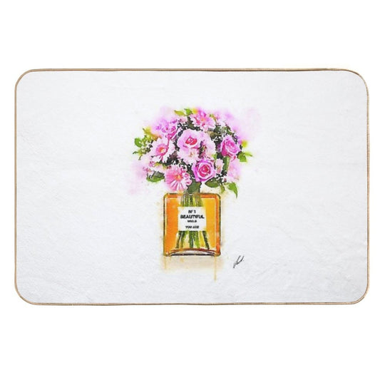 Watercolor Flowers - Original Artwork by Vart  Absorbent Bath Mat