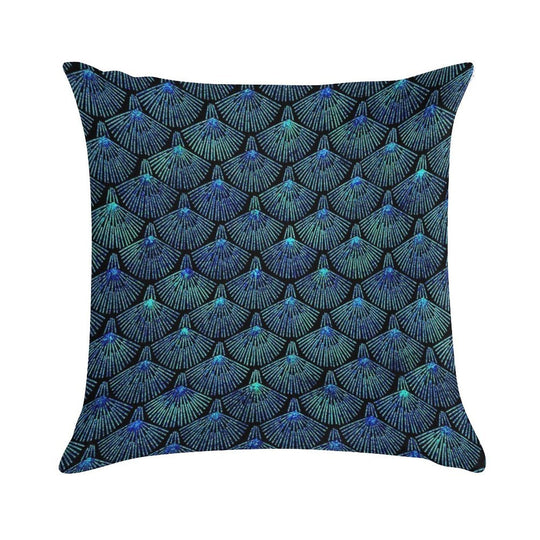 Peacock Soft Reinforced Edging Throw Pillow