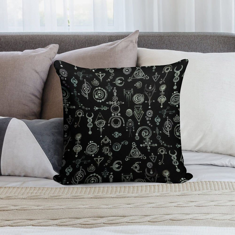Faerie Crop Circles Soft Bedroom Essential Throw Pillow
