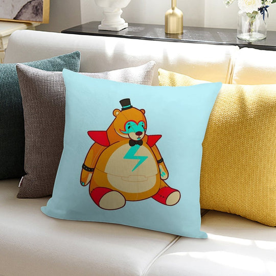 Glamrock Freddy Plush  FNAF  Security Breach  Djunkelskog Soft Fade-Resistant Throw Pillow