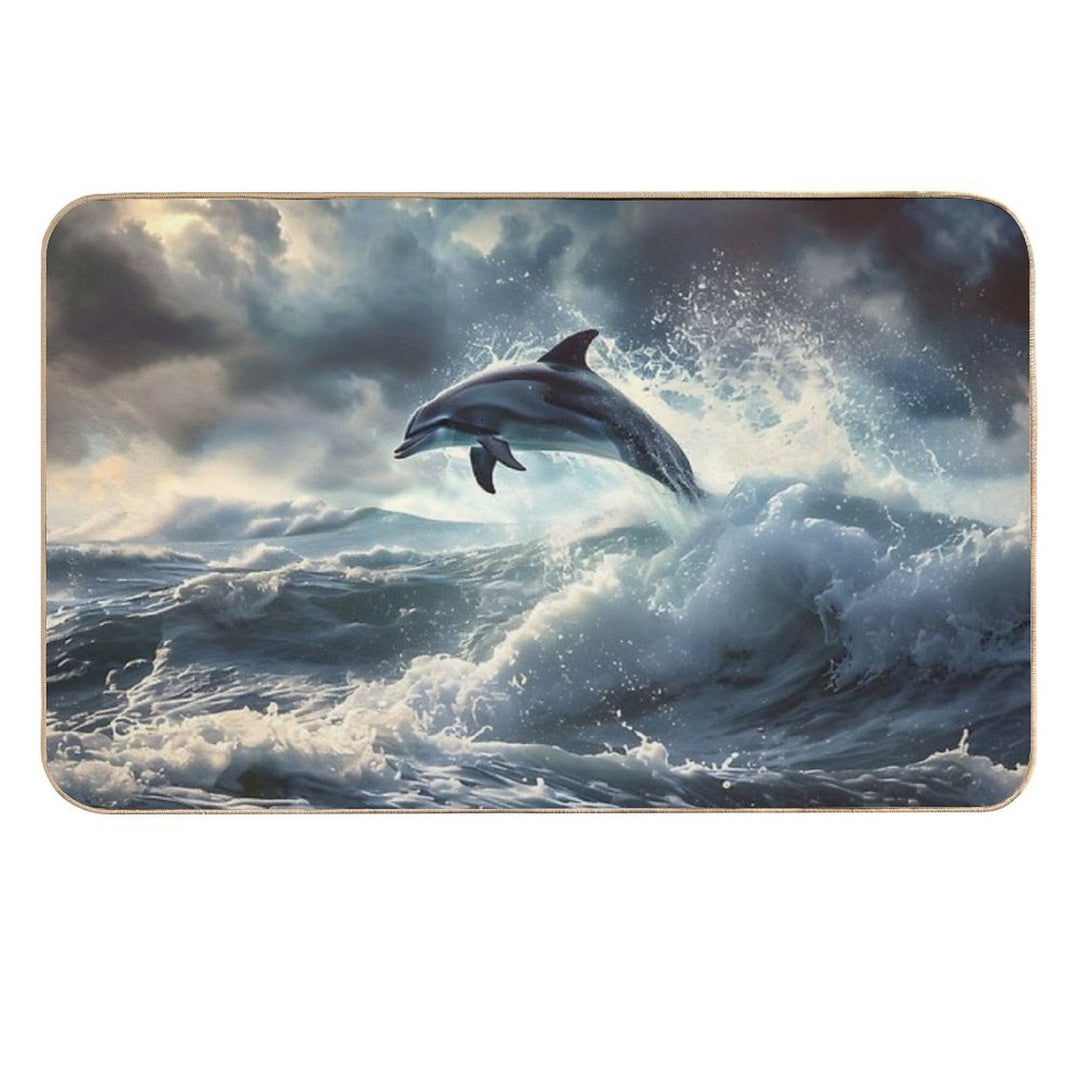 Storm Dolphin  High-Traffic Bath Mat