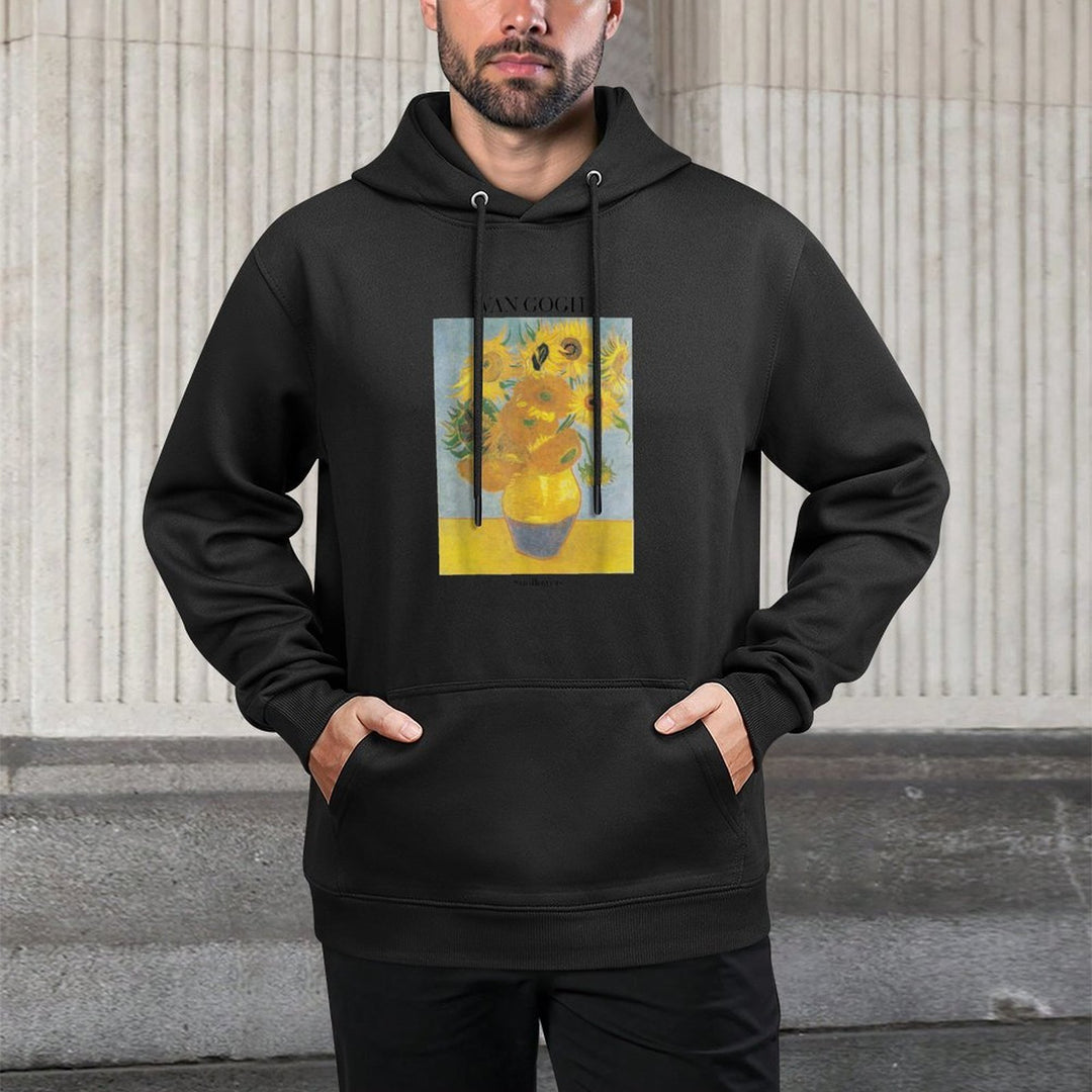 Van Gogh Sunflowers Art Gift Vincent Van Gogh Medium-Weight Fabric Hoodie