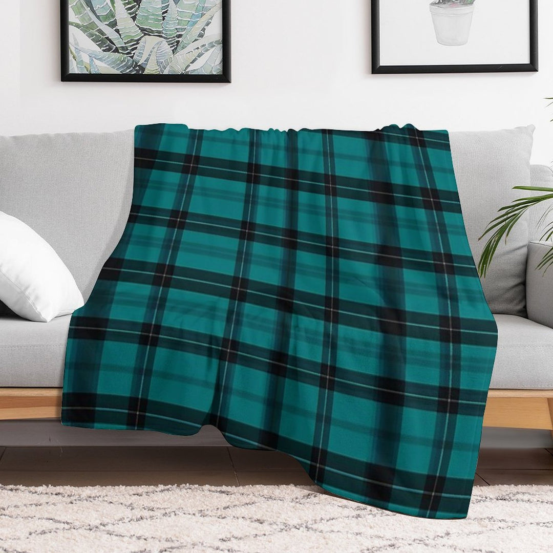 Tartan Pattern Travel-friendly Throw Blanket