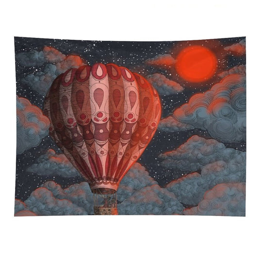 Adventure Awaits - Hot Air Balloon Tapestry