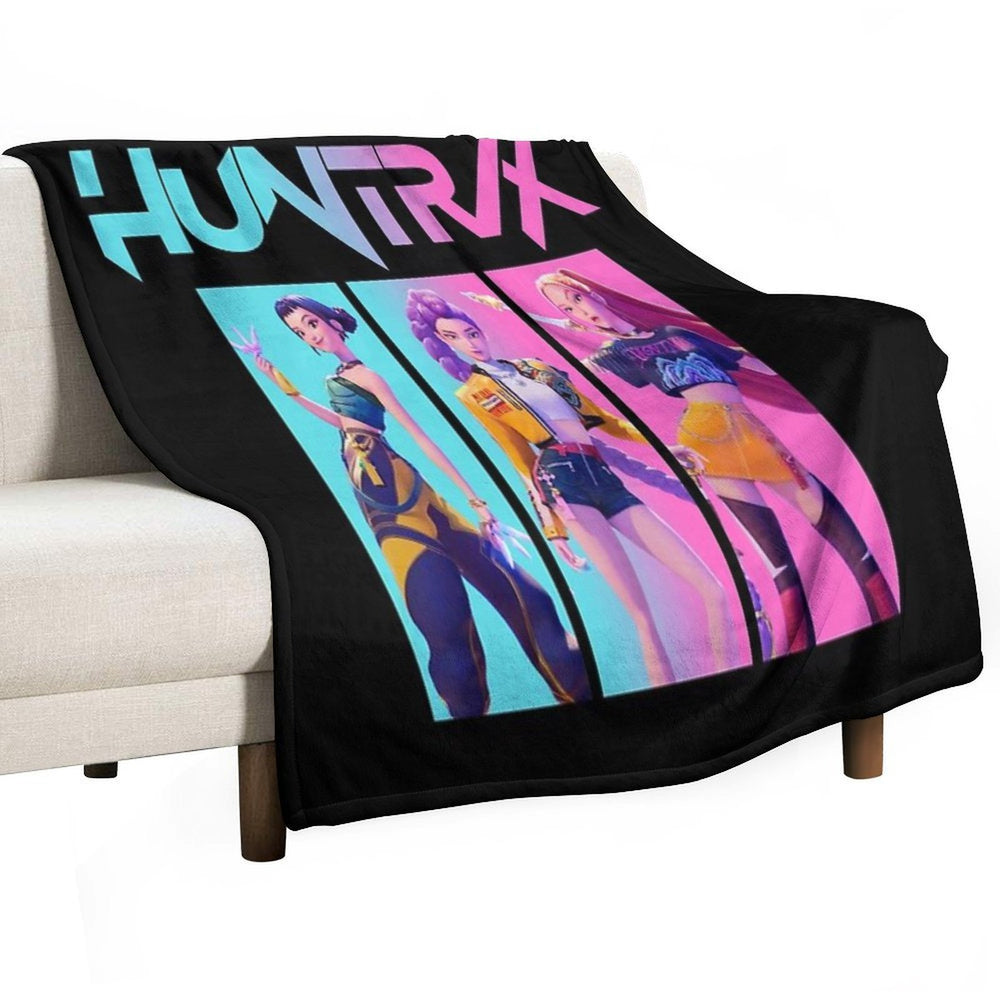Huntrix - Kpop Demon Hunter Velvety-soft Throw Blanket