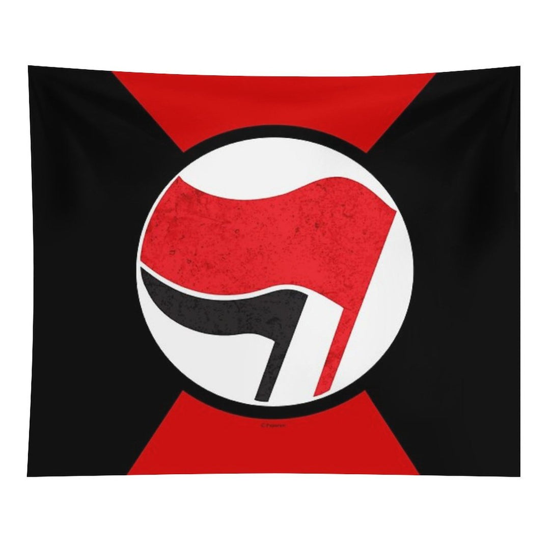 ANTI FASCIST LOGO Tapestry