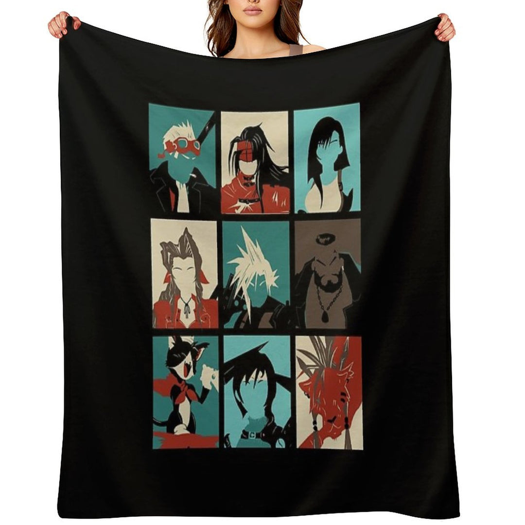 Fantasy Final Seven Shrink-resistant Throw Blanket