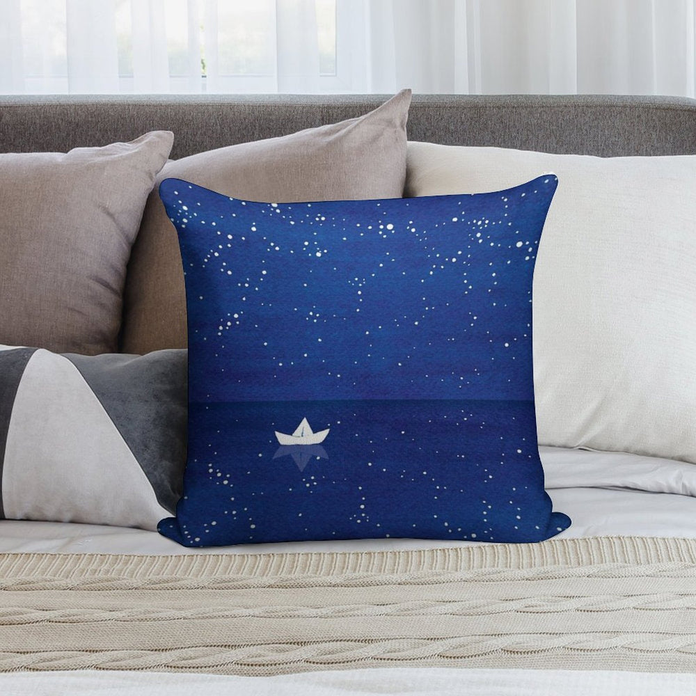 Zen Sailing Soft Skin-Friendly Throw Pillow