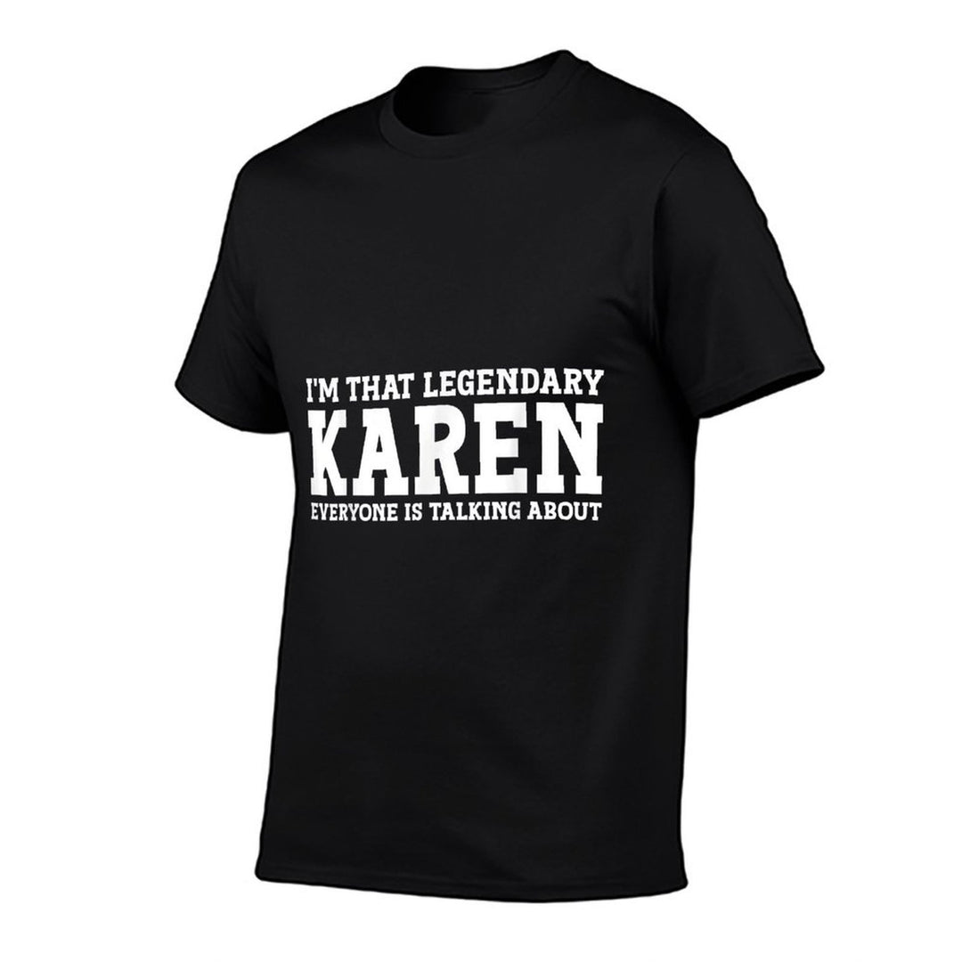 Karen Personal Name Women Girl Funny Karen  Easy-care T-Shirt