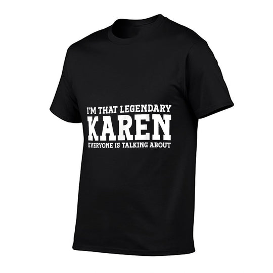 Karen Personal Name Women Girl Funny Karen  Easy-care T-Shirt