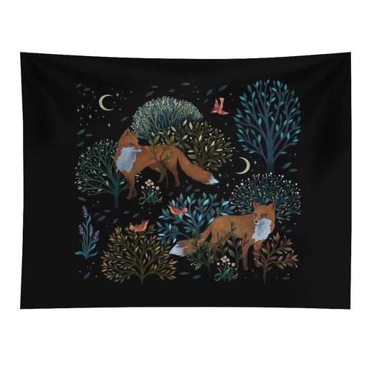 Forest Fox Tapestry