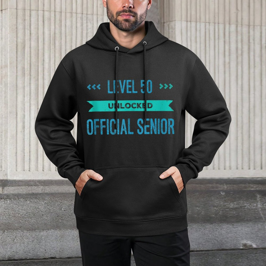 Level 50 Fifty 50th Birthday Gag Joke Father Gift Idea Shape Retention Hoodie