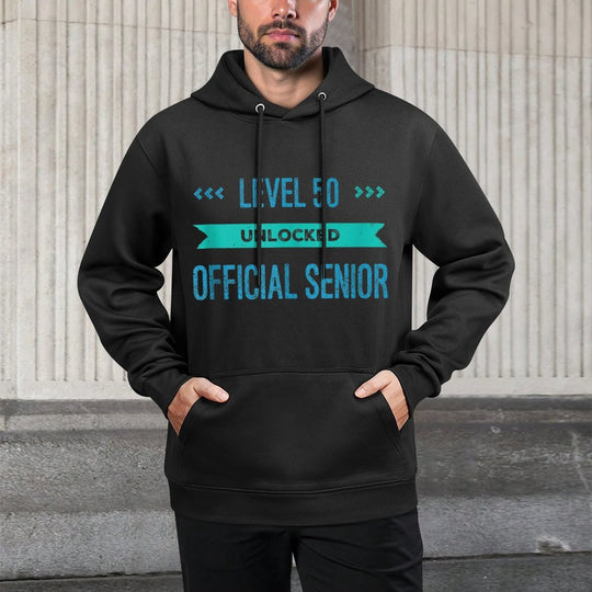 Level 50 Fifty 50th Birthday Gag Joke Father Gift Idea Shape Retention Hoodie