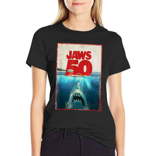 Jaws 50 Jaws 2025 Celebration Classic  Versatile T-Shirt