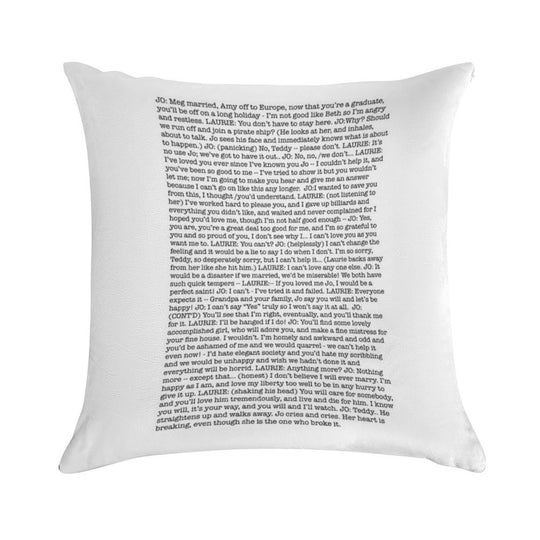 That One Scene In Little Women Soft Fade-Resistant Throw Pillow