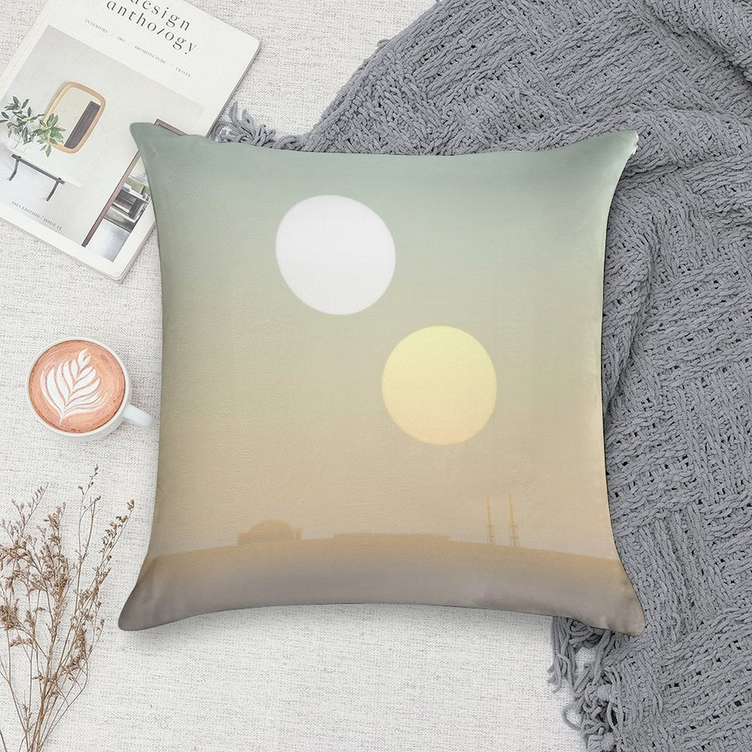Two Suns Soft Skin-Friendly Throw Pillow
