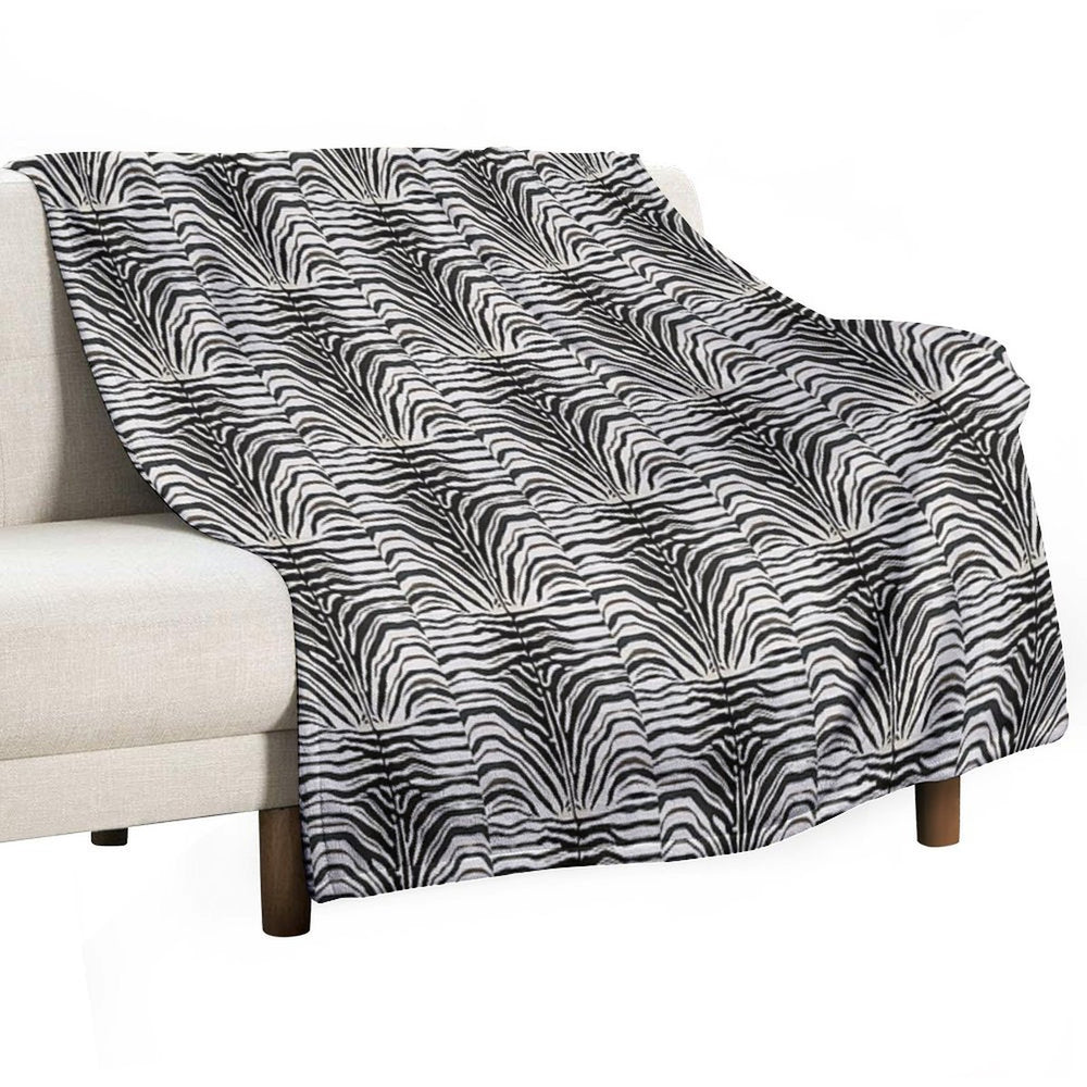 Zebra Plush Throw Blanket