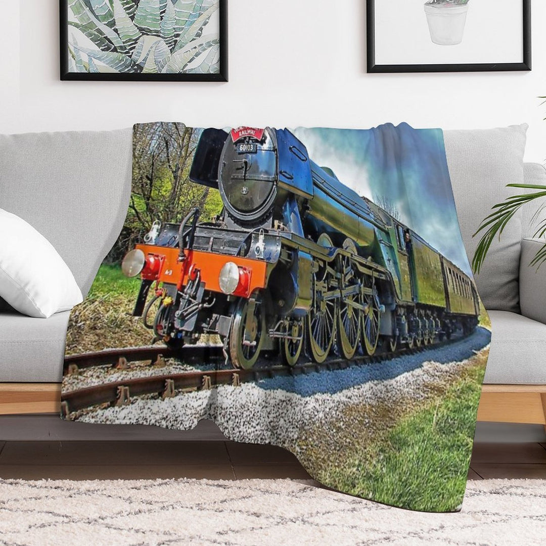 The Flying Scotsman on The  KWVR - 1 All-season Throw Blanket