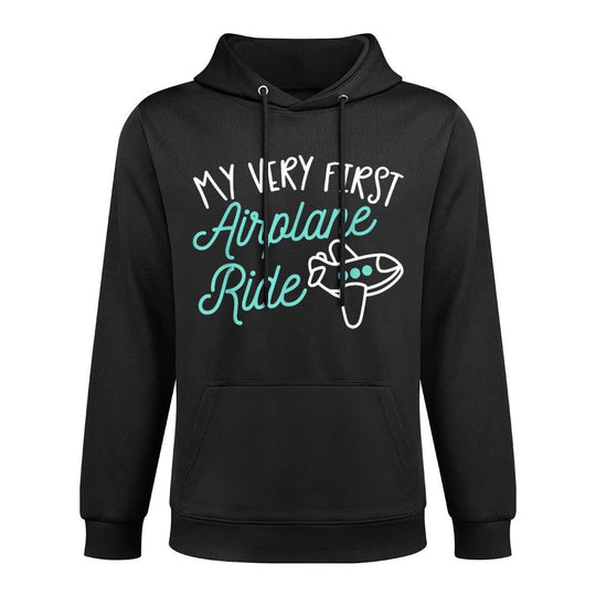 First Plane Flight My Very First Airplane Ride Machine Washable Hoodie