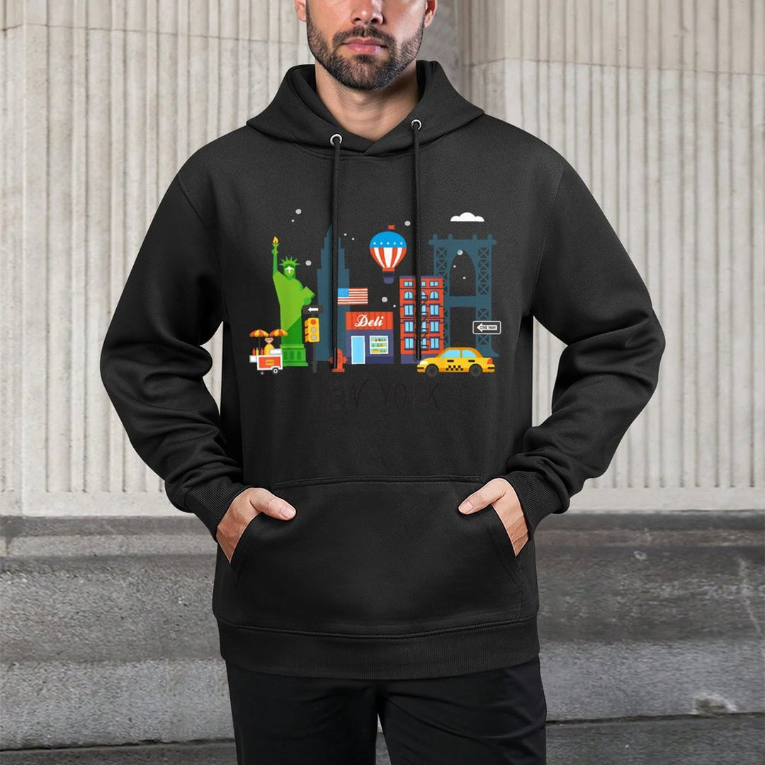New York City NY Icons Souvenir Kids Gift Shape Retention Hoodie