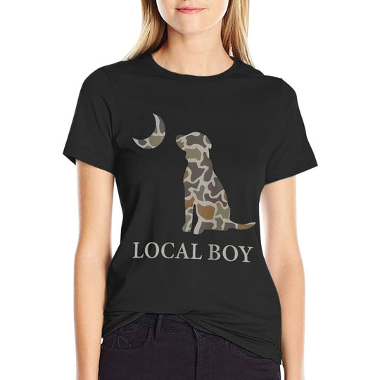 Camo Southern Local Boy Duck Hunting Black Lab Outdoor Men  Quick-drying T-Shirt