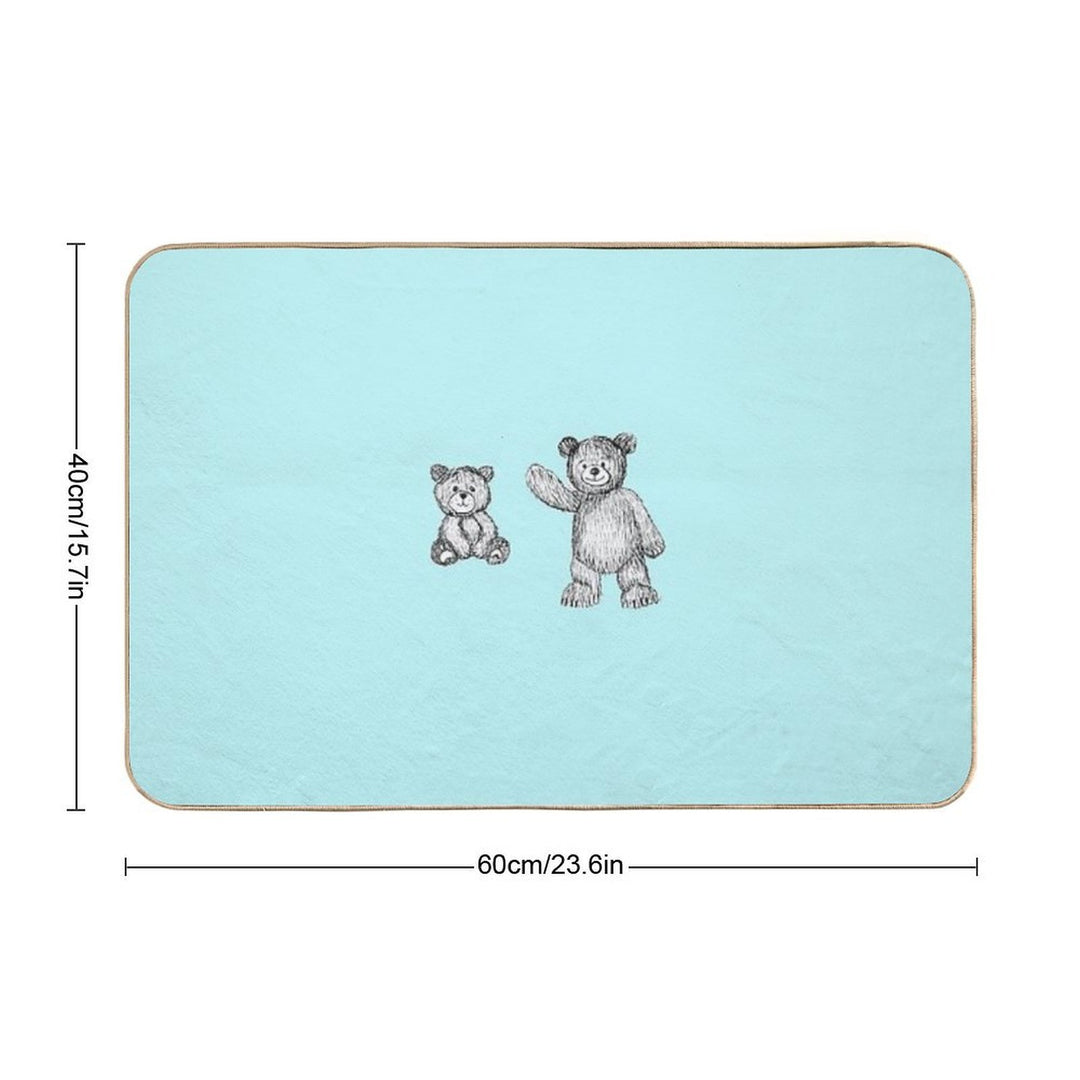 Cute Bears  Repositionable Bath Mat