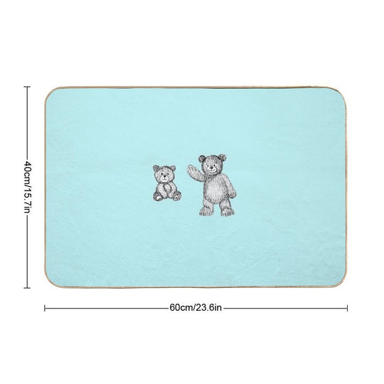 Cute Bears  Repositionable Bath Mat