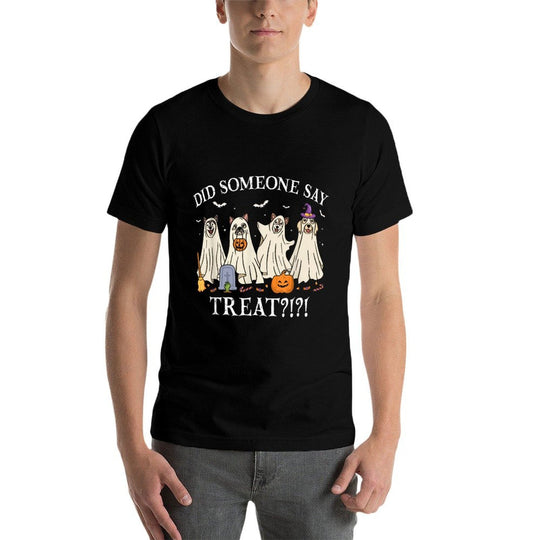 Halloween Ghost Dogs Did Someone Say Treat Ghost Dog Boo Men Women Girls Kids  Classic T-Shirt