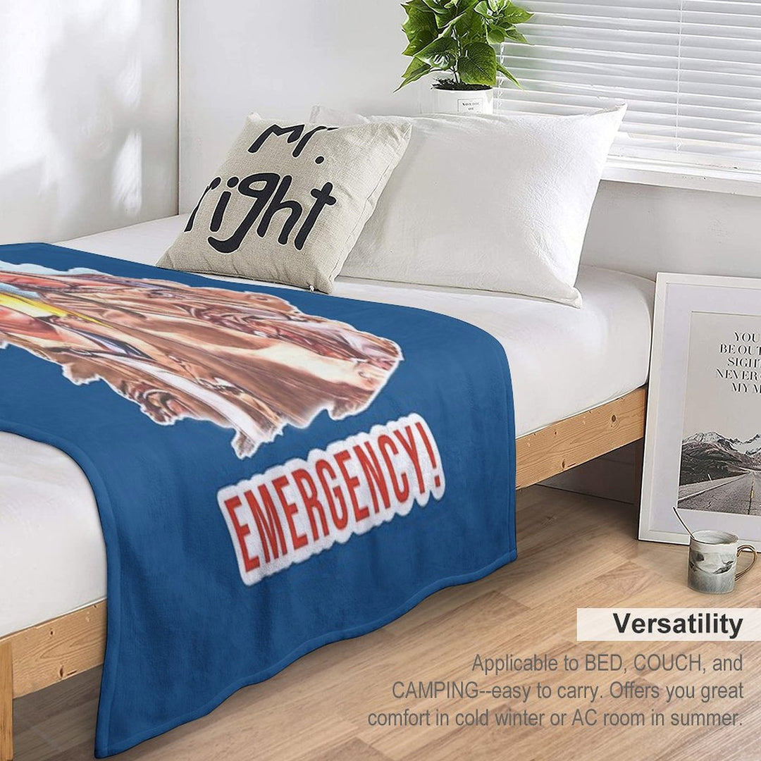 Emergency TV Show DeSoto And Gage Machine-washable Throw Blanket