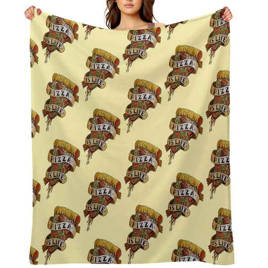 Pizza Is Life All-season Throw Blanket