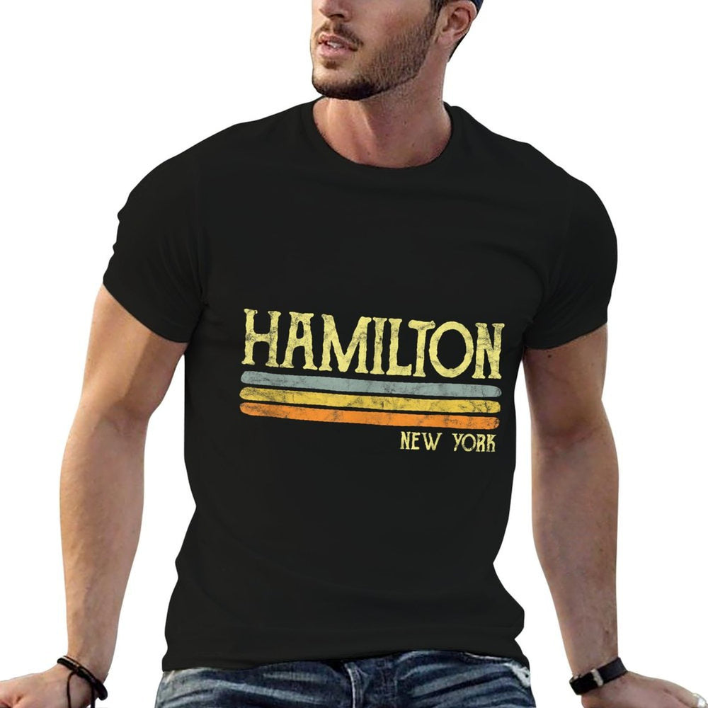 Vintage Hamilton New York NYC Gift Love Souvenir Merchandise  Versatile T-Shirt